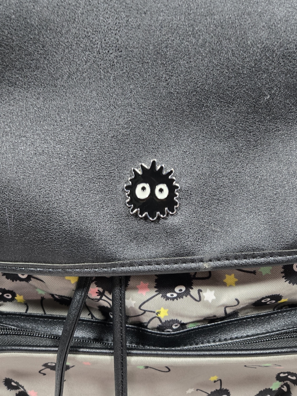Studio Ghibli Spirited Away Backpack Soot Sprites Slouch Drawstring School Retro - Picture 4 of 14